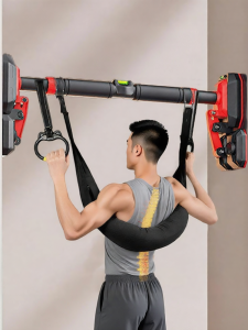 REXUELONG | Lumbar Support Traction Belt Single Bar Home Indoor Pull-up Lumbar Herniation Stretching