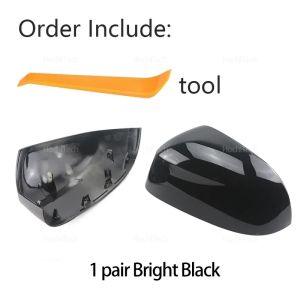 For BMW X3 iX3 G01 G08 X4 G02 X5 G05 X6 G06 X7 G07 Carbon Fiber Glossy Replacement Rearview Side Mirror Covers Cap