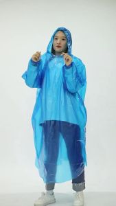 SEA JJT เสื้อกันฝนแบบใช้แล้วทิ้งสำหรับผู้ใหญ่ - กันน้ำและเบาะ