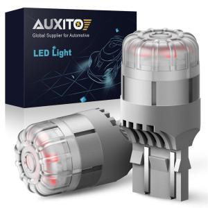 AUXITO 2Pcs T20 W21W W21/5W LED 7440 7443หลอดไฟ LED Canbus สีแดง Brilliant รถที่จอดรถไฟเบรครถยนต์12V 9Pcs 3020SMD