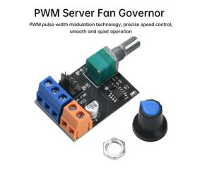 3 Dây 4 Dây Máy Chủ Điều Khiển Tốc Độ Quạt Điều Khiển Vô Cấp DC 12V Có Công Tắc Núm Điều Chỉnh Tốc Độ Quạt Điện Cho Động Cơ