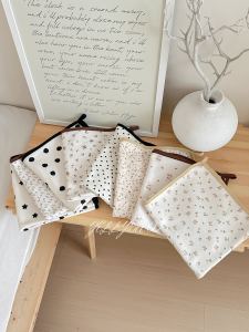 Korean Style Pure Cotton Baby Wrap Blanket Newborn Spring Autumn Comforter All Season Universal Calming Hold Quilt Velboa