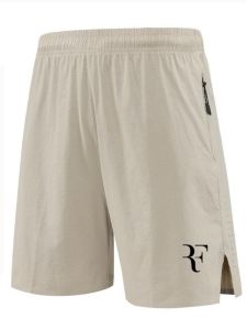 Federer Mens Tennis Shorts Quick Dry Loose Training Sports Pants Breathable Seamless Five-Quarter Length Yoga Fitness Fan Gear