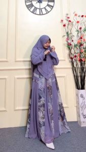 GAMIS SYARI WANITA / GAMIS CERUTY BABYDOLL / DRESS WANITA / CERUTY PRINTING