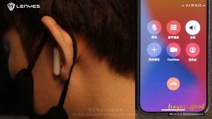 LOS - Handsfree Bluetooth LENYES ORIGINAL AIR50 TWS Wireless Bluetooth 5.1 earbuds hifi stereo heavy bass earphone 60ms low latenc
