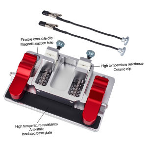 Aluminum Alloy Multi Functional Auxiliary Hand Soldering Table with Heat-resistant Fixture for LED PCB Circuit Board Repair