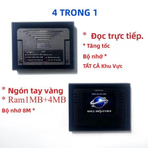 Pseudo Saturn 4-in-1 ALL-IN-1 4M Accelerator Goldfinger Function Action Replay Cartridge Với Chức Năng Đọc Trực Tiếp Thẻ Nhớ 8MB Cho SEGA