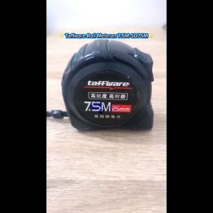 Taffware Roll Meteran Retractable Ruler Precision Steel 7.5M - SD75M - Black