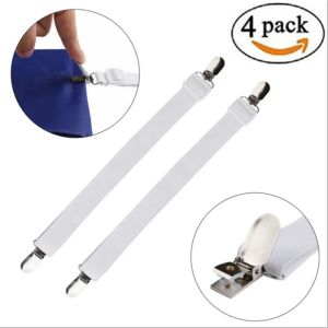 4/8PCS Adjustable Bed Sheet Fasteners Straps Elastic Mattress Cover Corner Holder Clip Grippers Suspender Cord Hook Loop Clasps