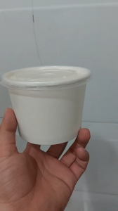 Tô giấy trắng 500ml Set 50-300 cái kèm nắp