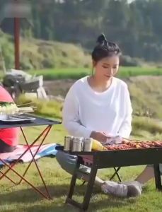 Bếp Nướng Than Hoa Vuông Cao Cấp Gấp Gọn Ngoài Trời