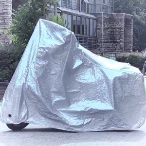 Bạt phủ xe máy dày bảo vệ xe máy khỏi nắng mưa - Bạc L
