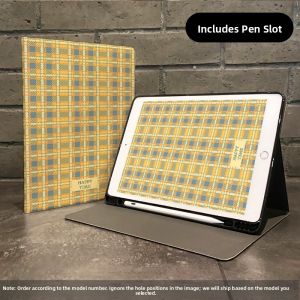 Huawei MatePad pro 2025 Honor Tablet 10 Book Style Silk Pattern Air12 Anti-Fall Silicone Protective Case Grid Pattern Full Cover