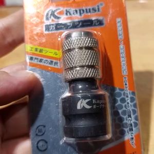 Đầu Chuyển Cao Cấp Kapusi 1/2 inch sang 6.35mm Lục Giác - Phụ Kiện Đổi Vật Nối Khoan Vặn Bulong