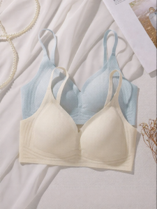 Cooling Invisible Comfortable Gathering Thin Summer Bra