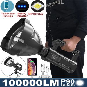 BIG TORCH LIGHT P90 - portable powerful emergency light private street let flashlight good product