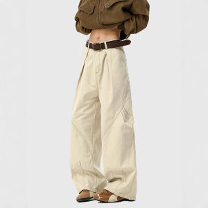 Quần Dài Ống Rộng Phong Cách Mỹ Cho Nam Và Nữ Quần Dài Công Sở Phong Cách Retro Rộng Rãi Quần Dài Thường Ngày Cho Thanh Thiếu Niên