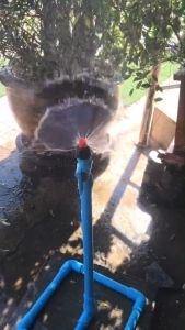 (5 ชุด 20 ชุด) หัวฉีดด้านเดียว 180 องศา รูน้ำ 4 มิล สีแดง พร้อม วาล์วหรี่น้ำ ตราแชมป์ สวมท่อขนาด 1/2 นิ้ว