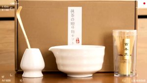 【Ready Stock】 4pcs Japanese Tea Ceremony Matcha Tea Set Matcha Bowl Whisk Set Tool Brush Bamboo Song Dynasty Tea Pointing Household Baking Tea Set