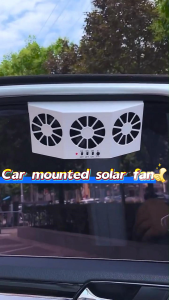 Solar Car Exhaust Air Circulation Fan Summer Cooling Ventilator Fit Sedan SUV Van Pickup