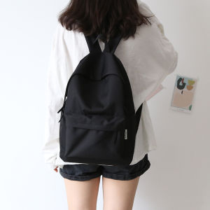 书包中学生女小学生男女大容量ins韩系双肩包幼儿园Schoolbag Middle school girls primary school boys and girls large capacity ins Korean backpack kindergarten❄☒ tianhong1995 schoolbag 大小款纯色帆布书包男双肩包女韩版高中生双肩背包中学生简约百搭