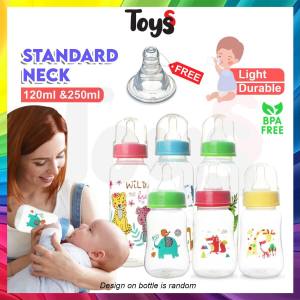 🔥Toyss Milk Bottle Slim Neck Bottle Botol Susu 250ml Botol Susu Murah Susu Botol Anti Colic Nursing Bottle Baby 奶瓶婴儿奶瓶