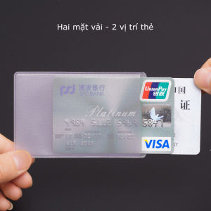 Túi bọc thẻ căn cước 10 mặt nhám - Vỏ bọc thẻ trong suốt đựng ATM chứng minh thẻ học sinh sinh viên ngân hàng