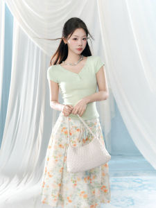 YIKEXIAOYEMEI | Áo Thun Mới Mùa Xuân Đẹp Phong Cách Ôm Sát