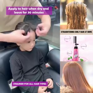 MOKERU Hair Straightening Cream Hair Straight Easy Using Smooth Hair Straightening Nourishing Straight Hair Cream for Woman Haircare Relaxer Cream Hair Straightening Treatment Smooth Hair Straightening Nourishing Straight Hair Cream