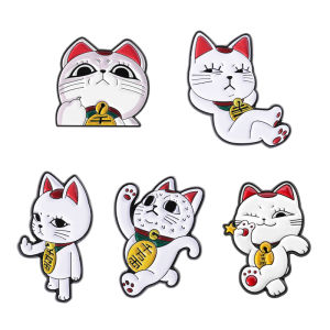 Japan Anime Dandadan Turbo Granny Cat Enamel Pins Neko Lucky Running Cat Brooches Lapel Badge Fashion Jewelry Gifts for Friends