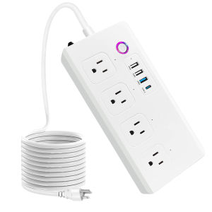 Matter Fast Charge Smart Power Strip 16A with Power Power Strip Us Europe France Italy Standard WiFi Power Strip