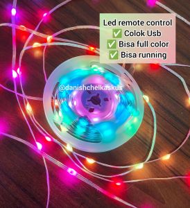 LED RGB REMOT CONTROL BLUETOOTH RUNNING DAN FULL COLOR