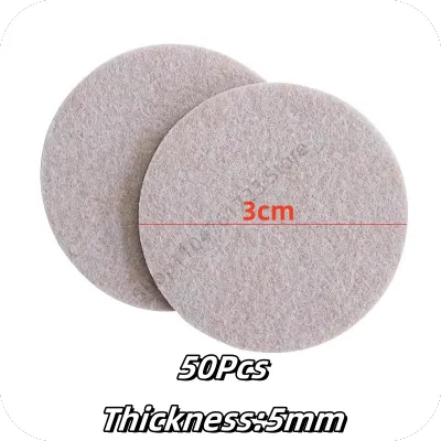 3-128Pcs Felt Chair Leg Pads 3/5mm Thick Floor Scratch Protector Mat Mute Non-slip Self Adhesive DIY Furniture Accessories