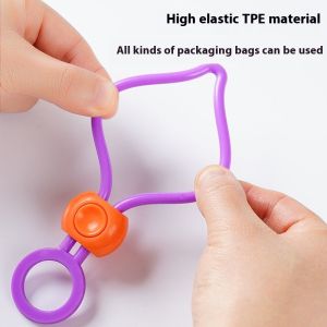 Snack màu kẹp niêm phong niêm phong dây đeo kẹp niêm phong nhà bếp tươi kẹp niêm phong thực phẩm kẹp niêm phong thực phẩm niêm phong dây đeo