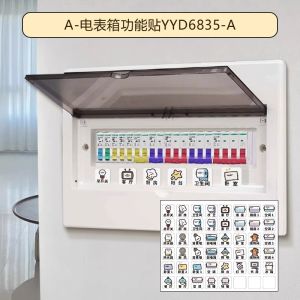 Cute Cartoon Living Room Light Switch Function Decorative Wall Stickers Home New Style Label Reminder Stickers Cover Ugly Wall