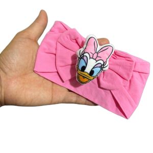 Disney | Newborn headband + sucking nipple + chain clip Luxury style a chain-clipped design to prevent babies from opening their mouths