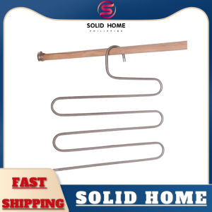 SOLID HOME Stainless Steel Multifunctional S Shape Clothes Hanger 5 Layer Pants Hanger Towel Hanger