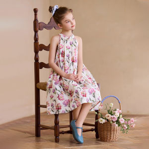 Little Naive | Floral Sweet Summer Girls Dress Cotton