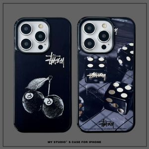 เคสโทรศัพท์มือถือ Magsafe ดูดซับแม่เหล็ก Stussy Mirror Protection สำหรับ Apple 17 pro ป้องกันการตกหล่น ทรงสี่เหลี่ยม สไตล์ไฮสตรีท