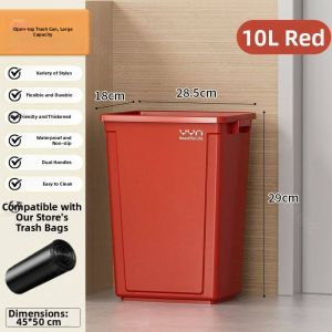 Commercial Large Capacity Outdoor Square Trash Bin 40L