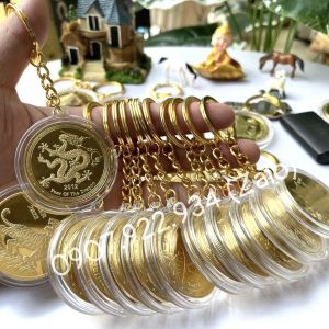 Móc Khóa 12 Con Giáp Phong Thủy Chất Liệu Hợp Kim Niken