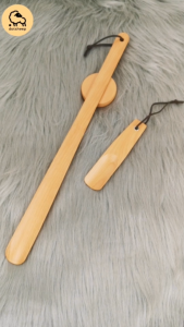 Dotsheep ช้อนใส่รองเท้า ไม้ช้อนรองเท้า แบบไม้ ช้อนสวมรองเท้า แบบสั้นและยาว 16cm 50 cm