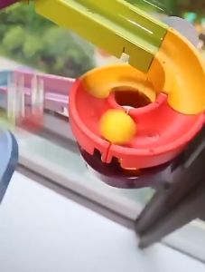 Bathroom Duck Track Bath Toy for Baby Children Water Yellow Duck Toys Slideway Toys DIY Bath Track Game