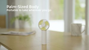 Jisulife Mini Pocket Tiny Size Handheld Fan Portable Rechargeable 2000mAh for Outdoor Indoor Badminton Court Concert FA20