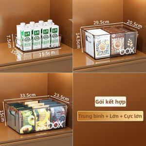 MEIZHUFU | Hộp Lưu Trữ Mica Trong Suốt Hình Chữ Nhật