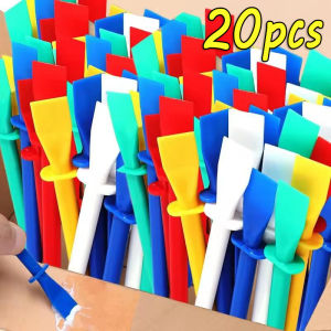 อุปกรณ์พลาสติก20/10ชิ้นสามารถใช้งานได้หลากหลายกาวสีมีความยืดหยุ่นทนทานเครื่องมืองานฝีมือทำมือกระดาษย่น