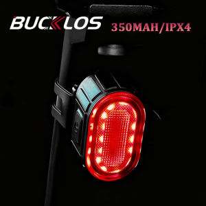 BUCKLOS Bicycle Light Set LED Front Rear Lamp USB Rechargeable Road Bike Taillights Waterproof MTB Headlight