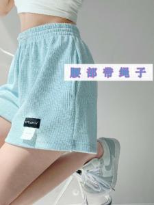 2022 High-Waisted Slimming Wide-Leggings Cotton Sports Shorts for Women Versatile Casual Fitness Pants Easy to Match