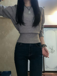 HUOLISI | Korean Style Short Fitted Base Knitwear