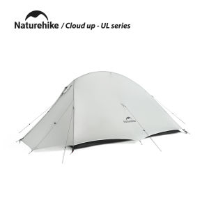 Naturehike Cloud Up UL series tent 15D Nylon Double Layer 1-2 Person Camping Tents Portable Ultralight Waterproof Backpacking Camping Tent with ground mat